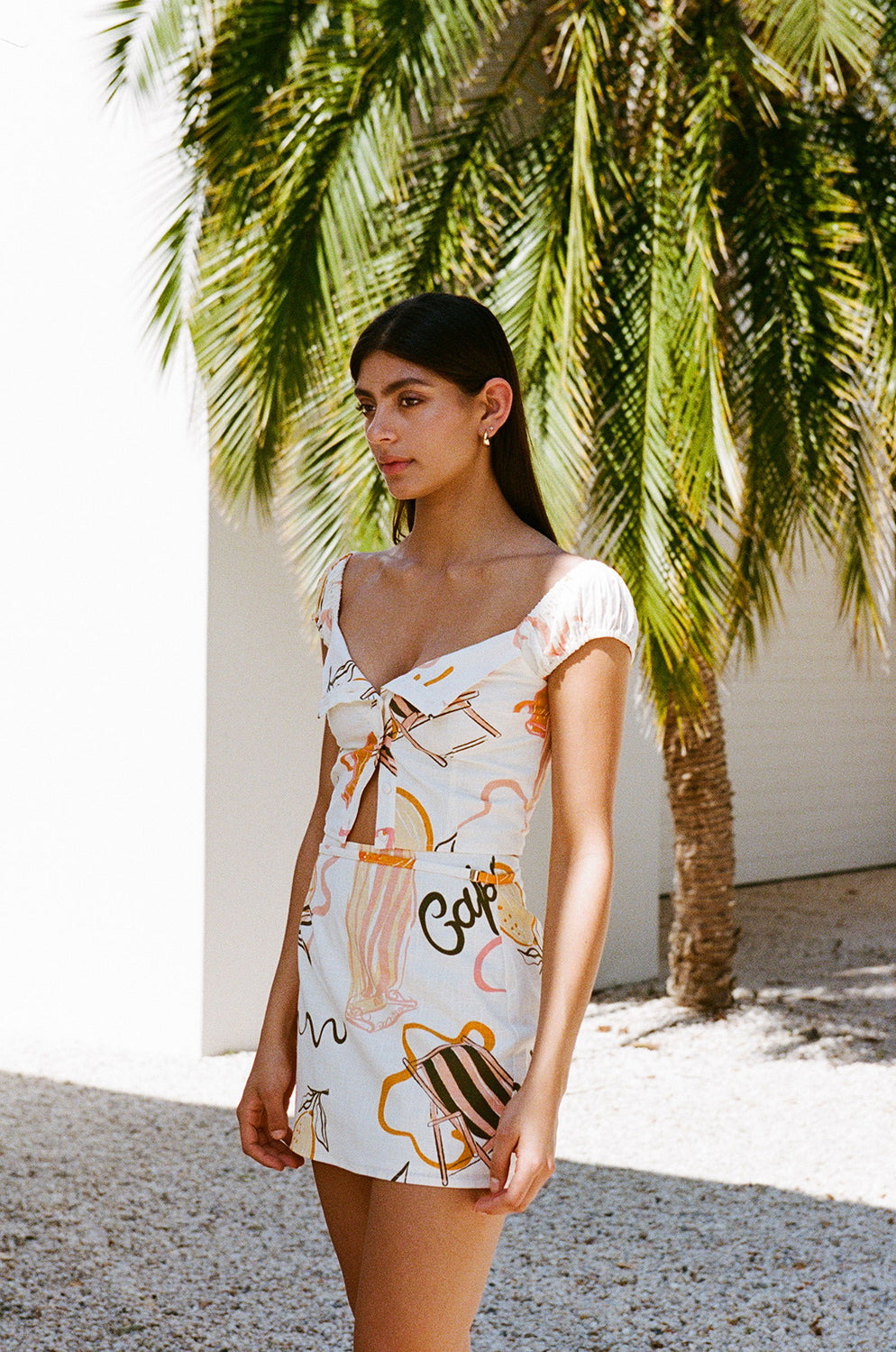 Exclusive Danica Amalfi Aperol - One - of - a - Kind XS Skirt Sample