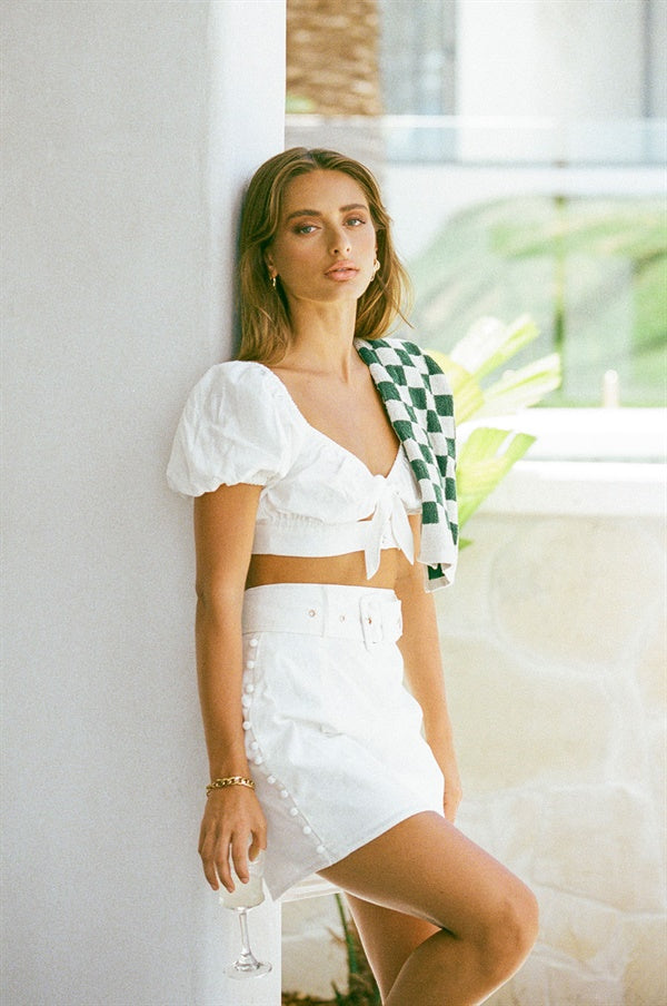 Linen Fabric Neviah Women's Skirt - Sample Version
