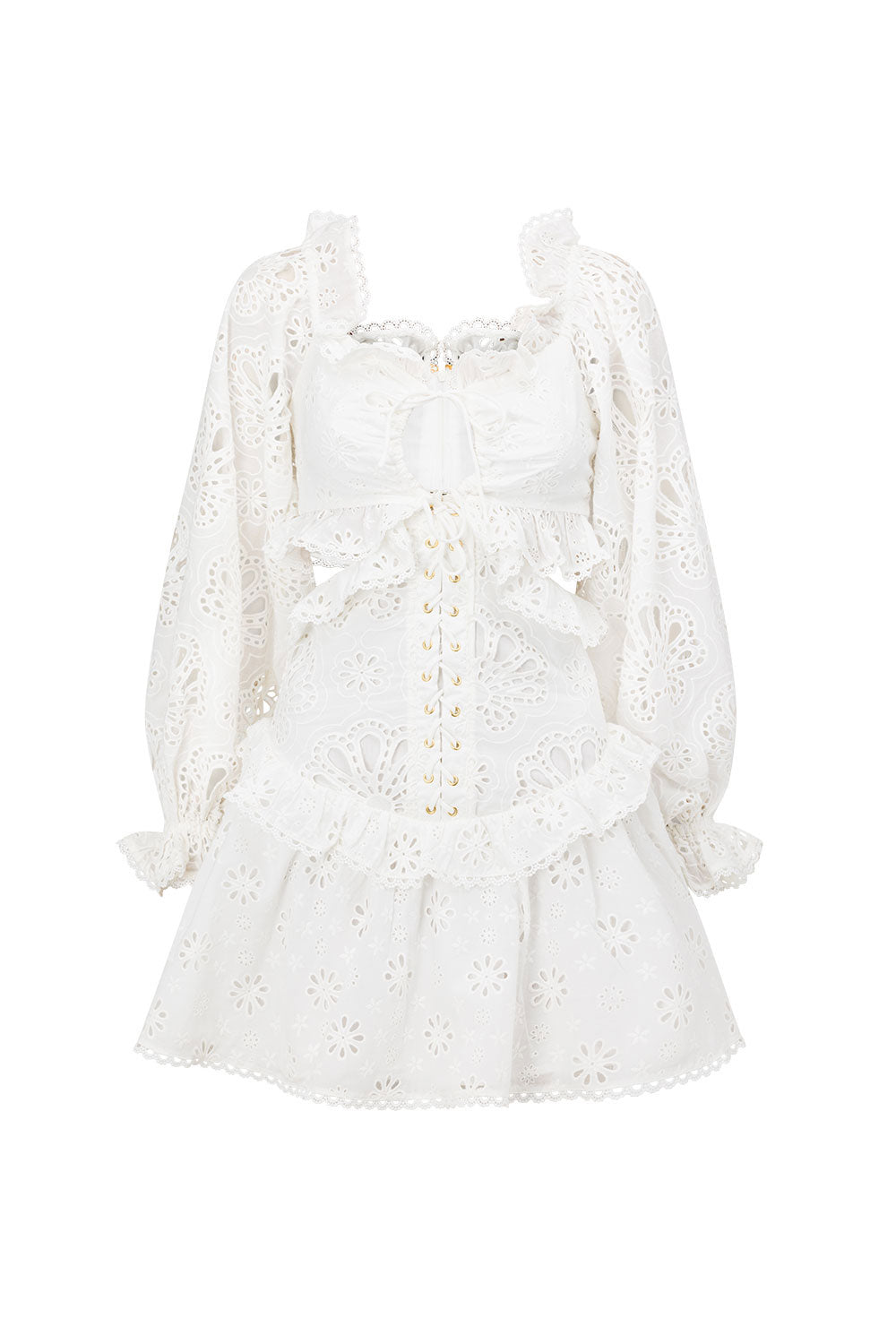 Unique ZACO Moulin Sample Dress with Faint Yellow Marks
