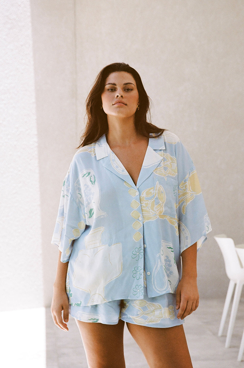 Unique Thessy Shorts in Stunning Ciao Blue - Sample Edition