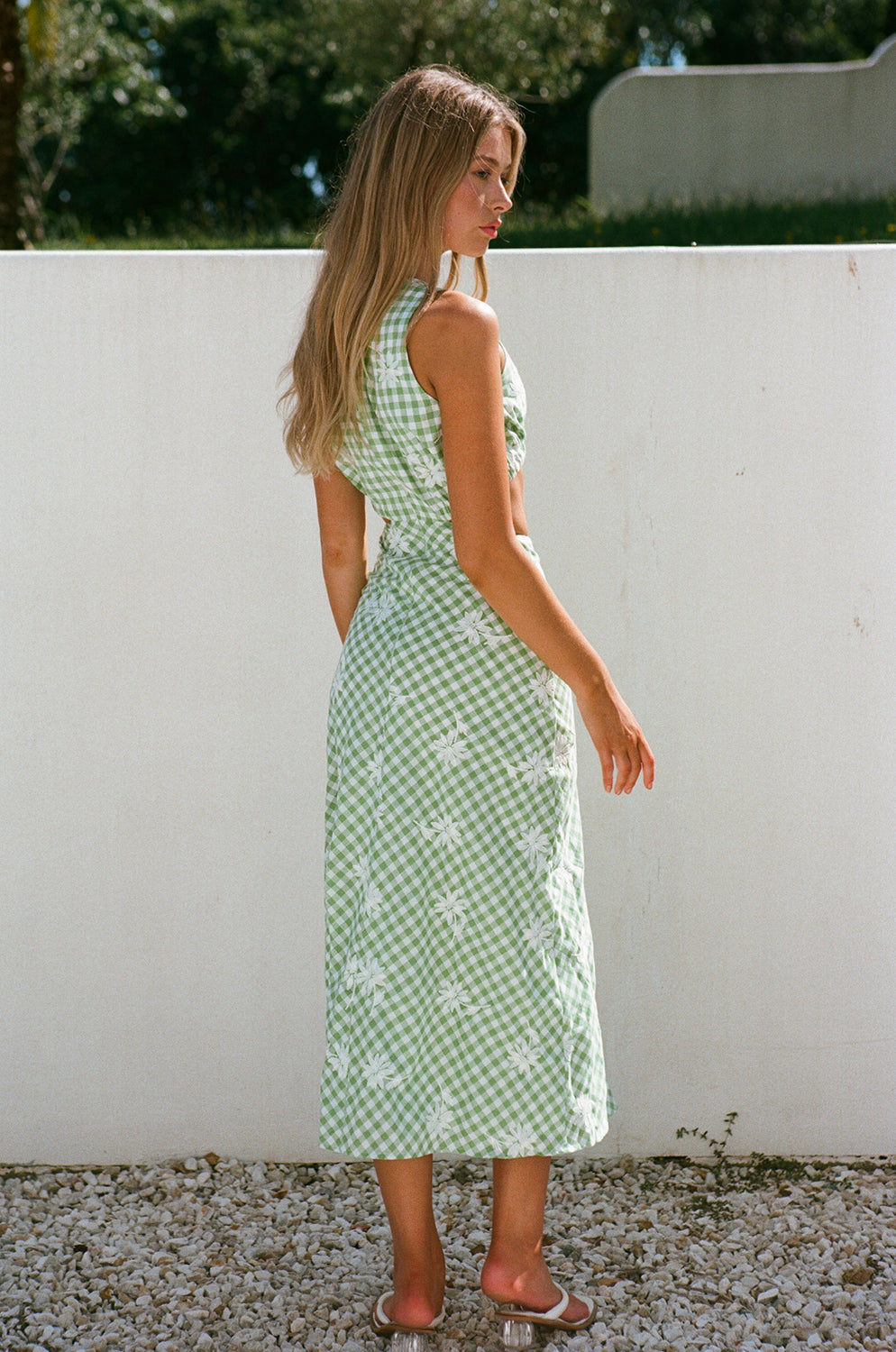 Unique Gingham Cambelle Dress - Sample Edition