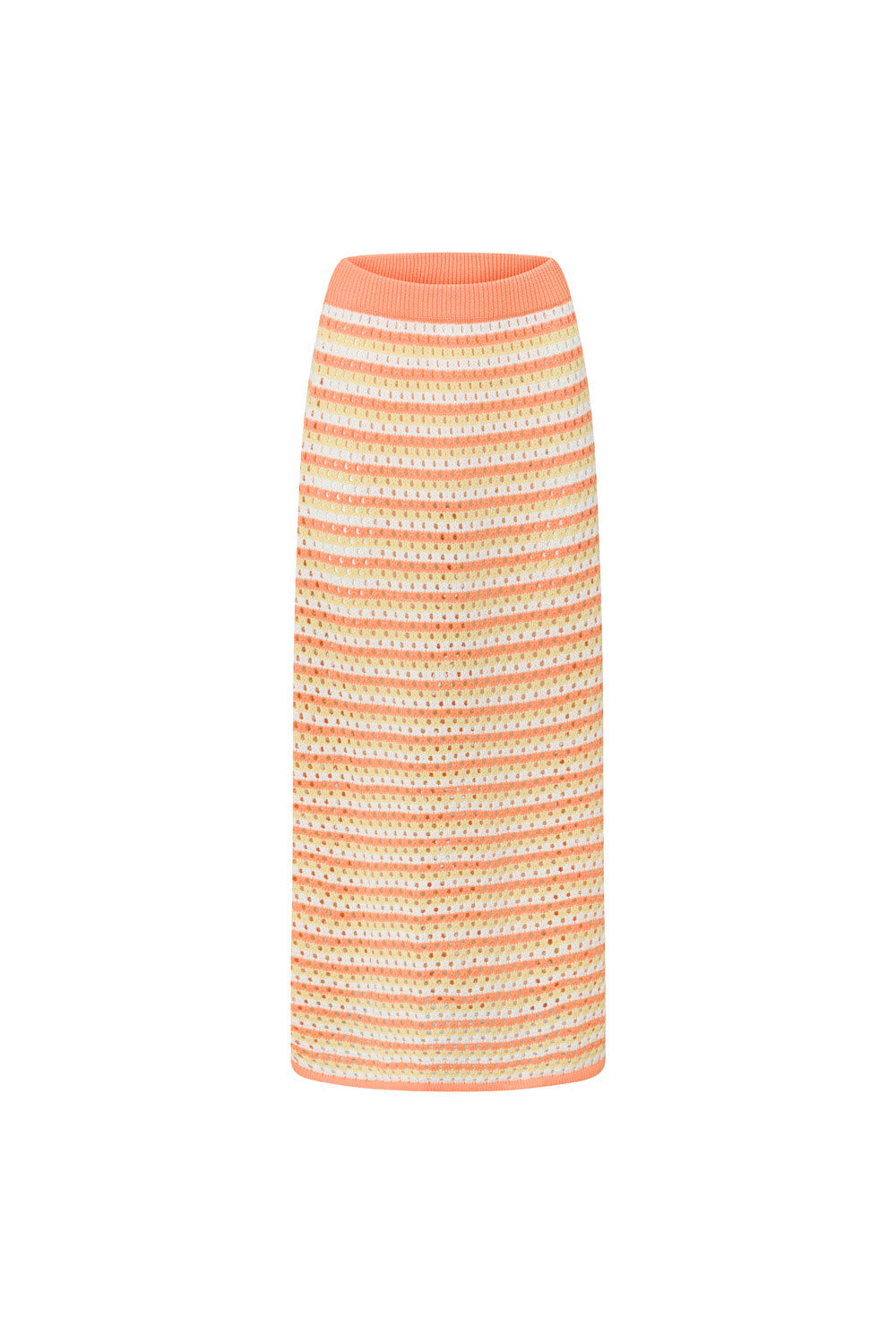 Stylish Women's Orange Erin Knit Maxi Skirt for Fashion Mix - and - Match