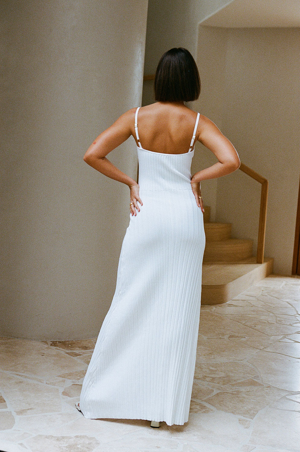 Silky Snowy Sample Dress for Women