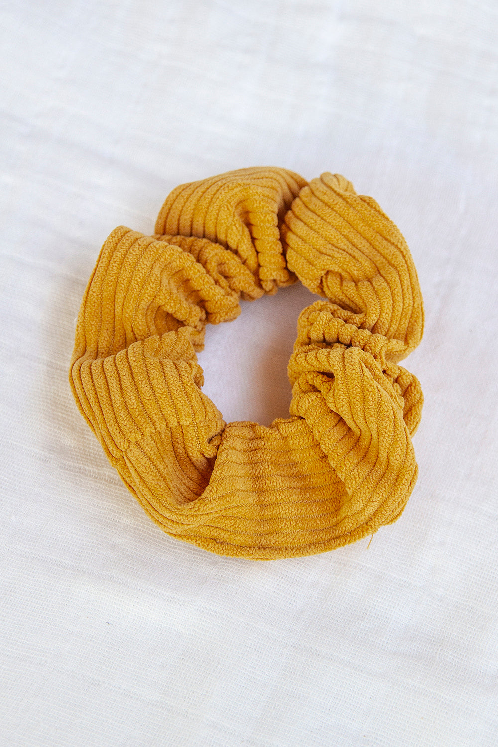 Honeycomb Adira Corduroy Fabric Elasticated Hair Scrunchie - The Ideal Hair Accessory