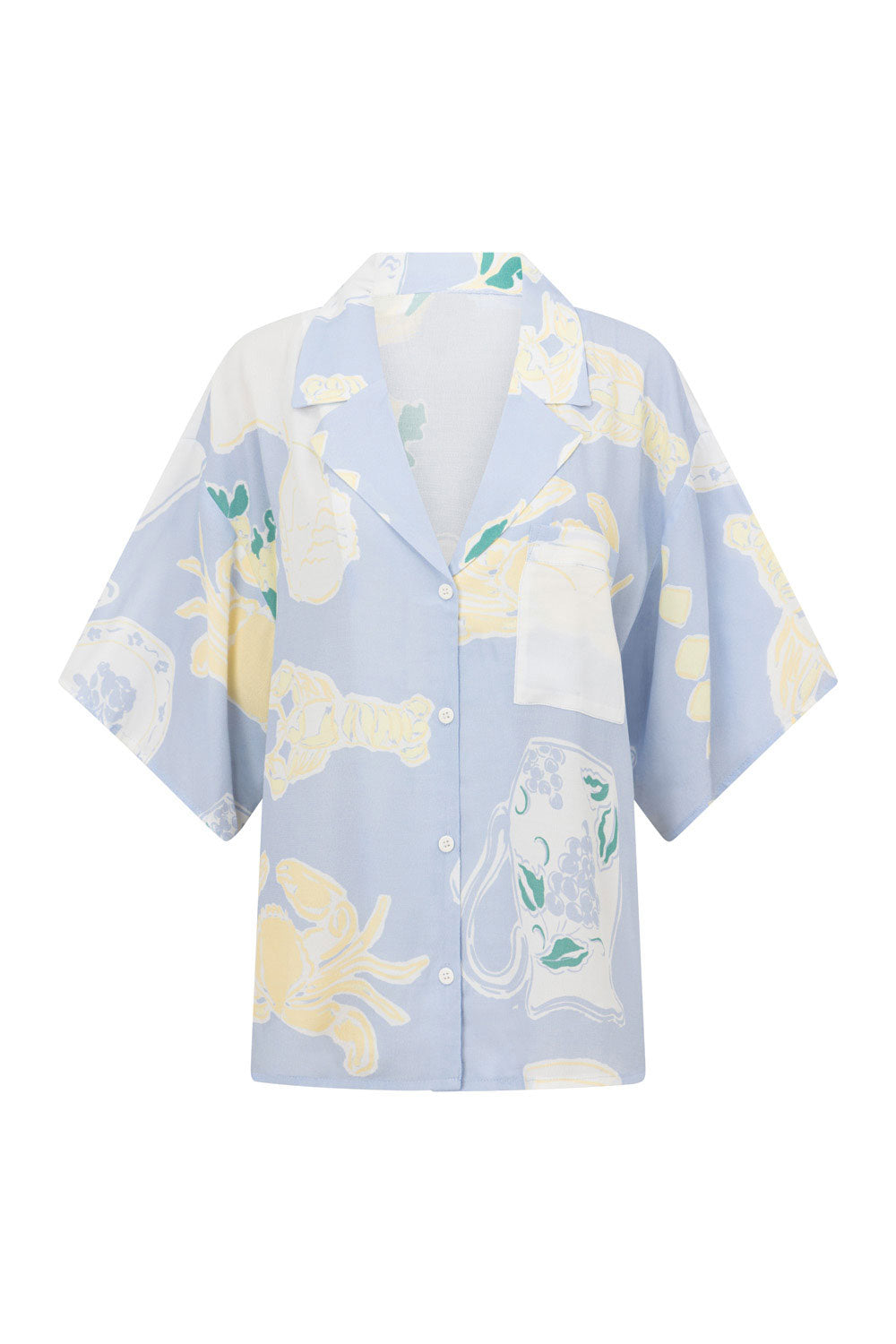 Unique Thessy Top in Stunning Ciao Blue Color