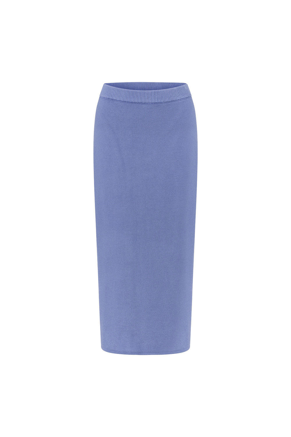Fashionable Azure-Colored Women's Heather Skirt for All Seasons