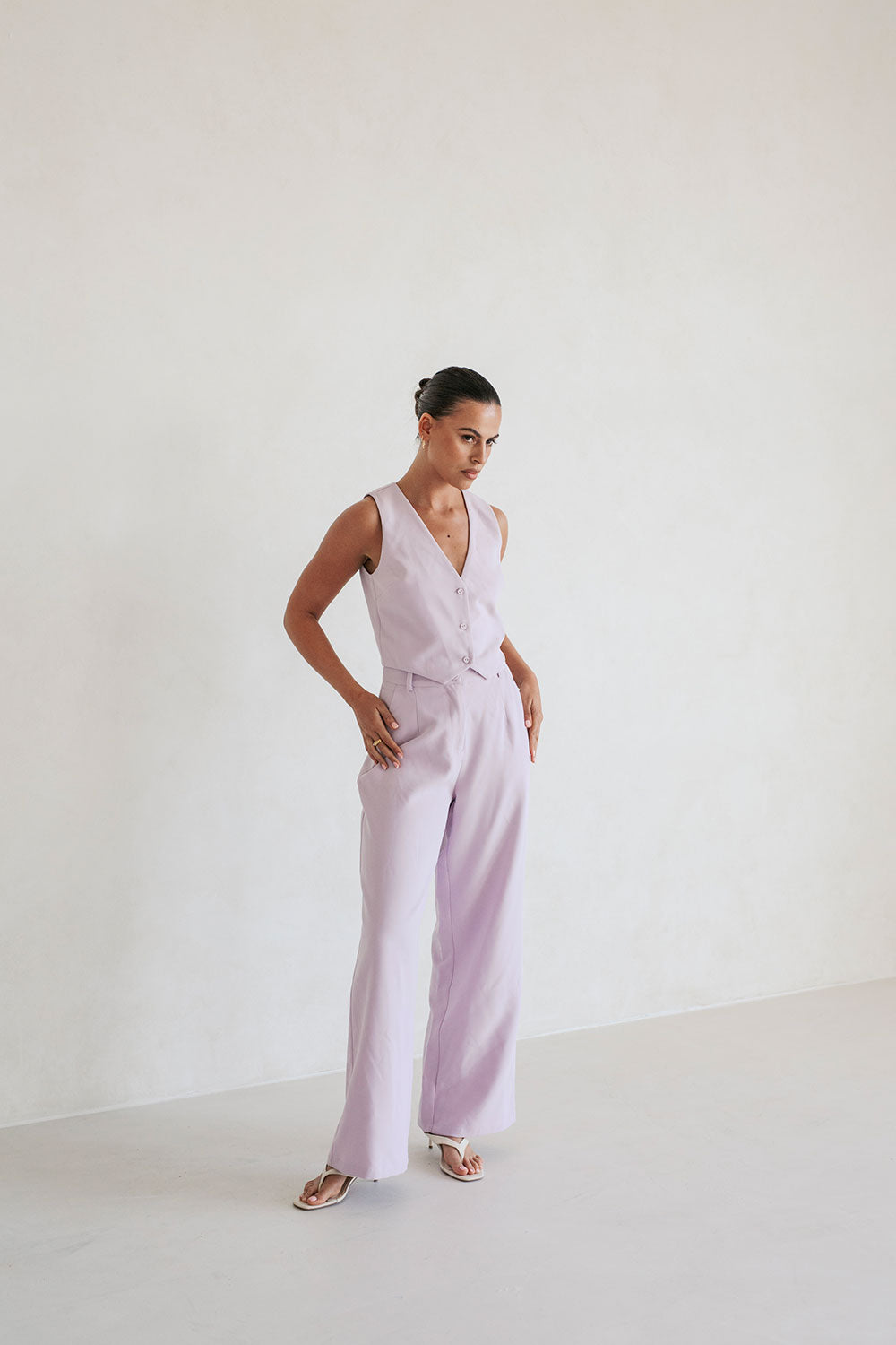 Lavender-colored Peri Women's Vest Top