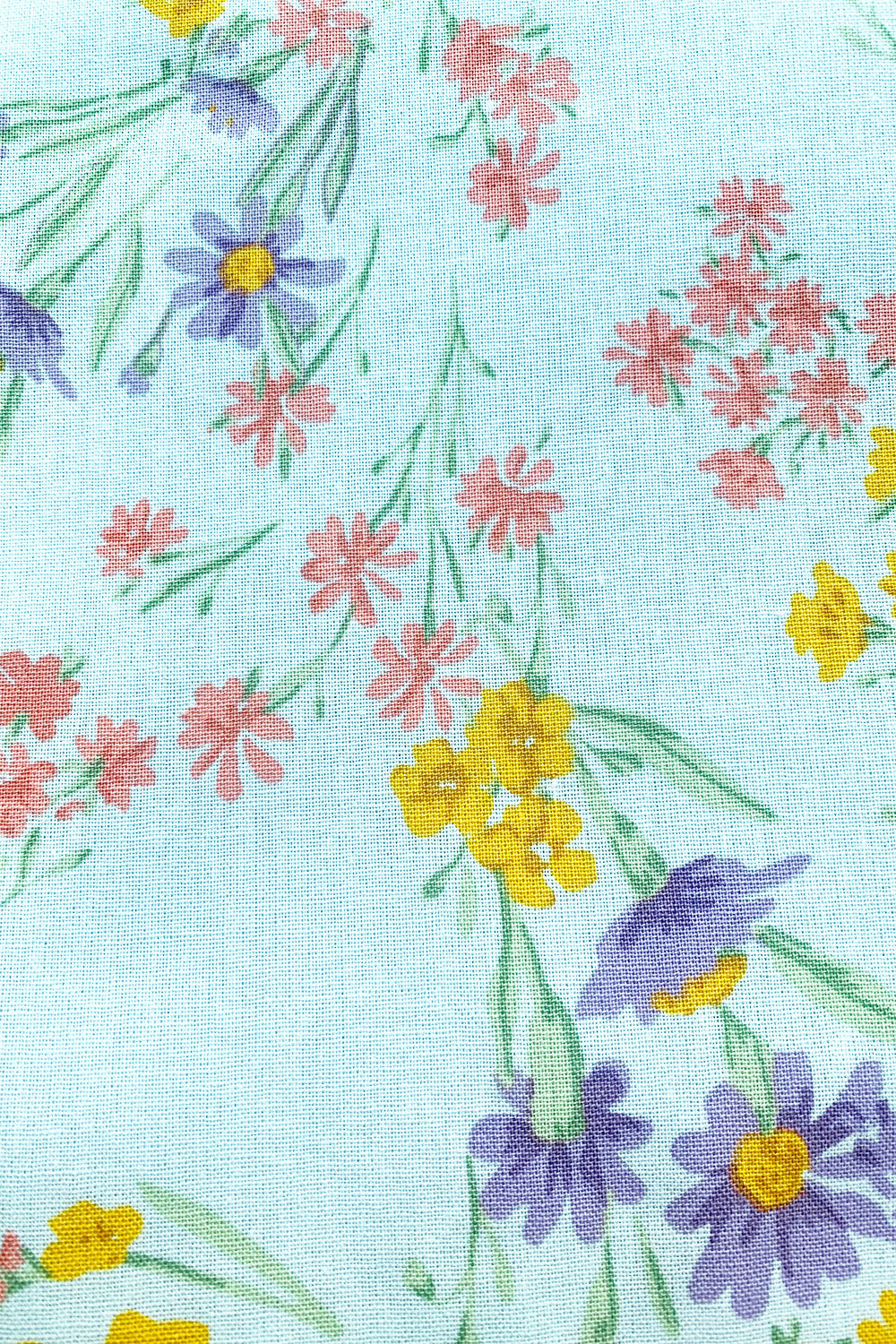 Exclusive Blue Spring Floral Fae Dress with Ruffle Trim