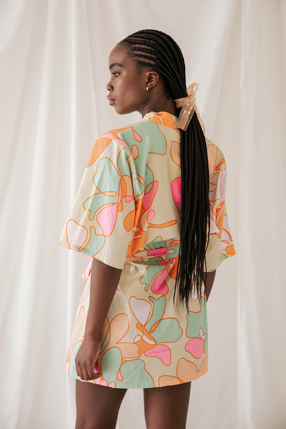 Gia Troppo Print High - Quality Cotton Voile Perera Robe