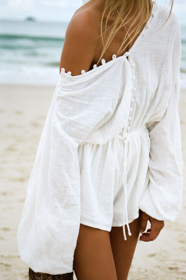 Exclusive White Elsa Playsuit - Perfect for XS Size