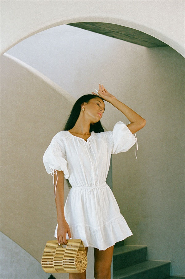 Exquisite Off - White Anouk Women's Linen Blend Dress
