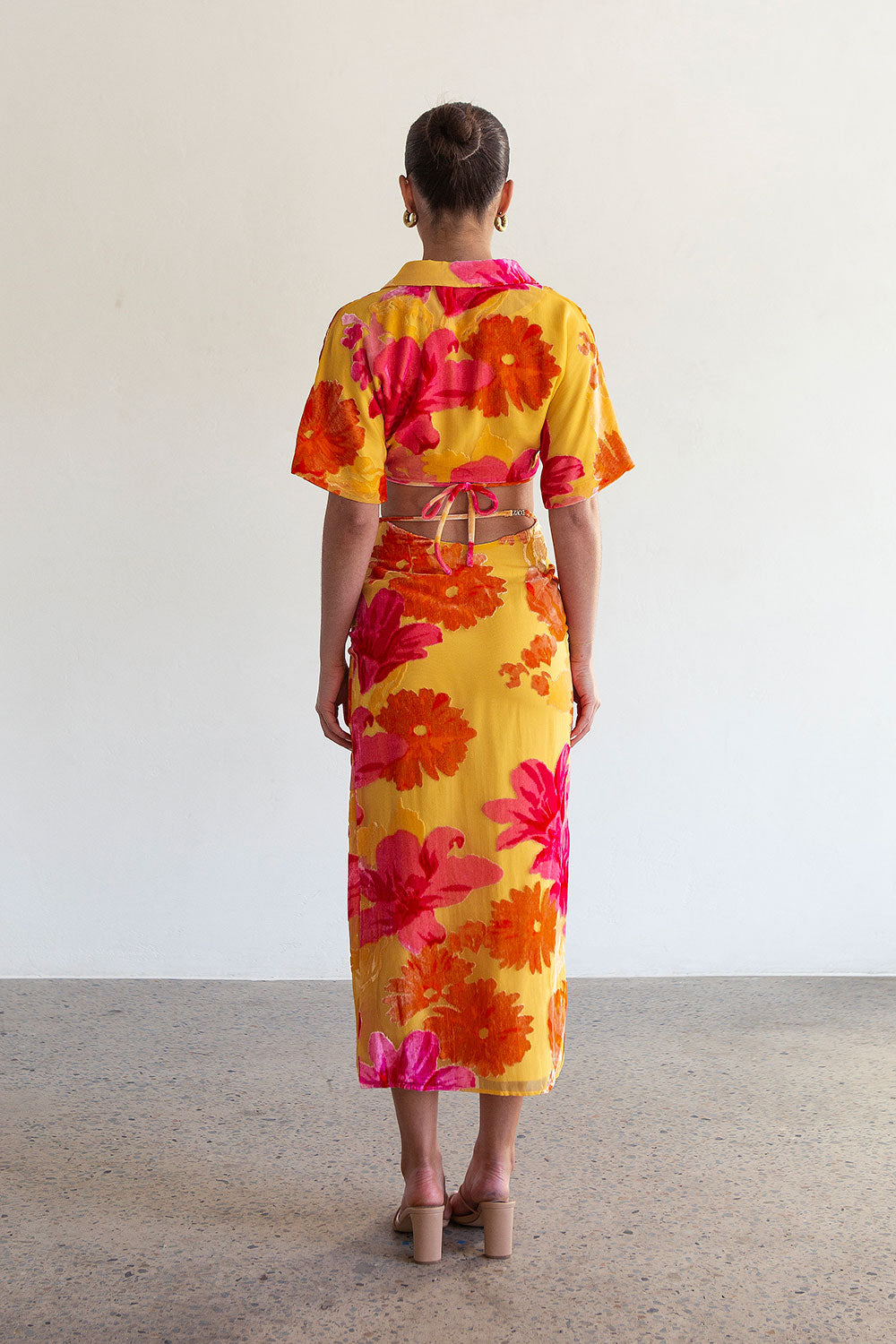 Sorrenta Floral Sunny Wrap Top - Exclusive Sample Piece