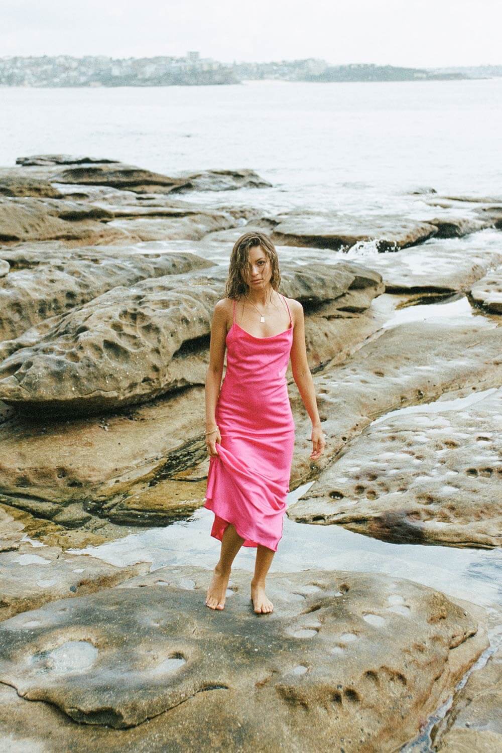 Exclusive Rouge Slip Maxi Dress Sample