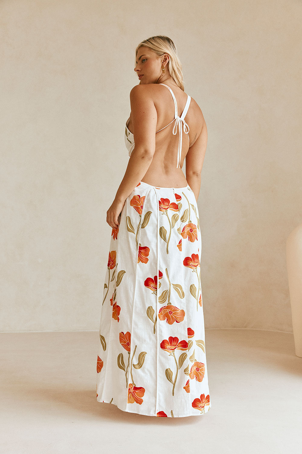 Exclusive Sabo Eliska Maxi Dress with Stunning Poppy Print