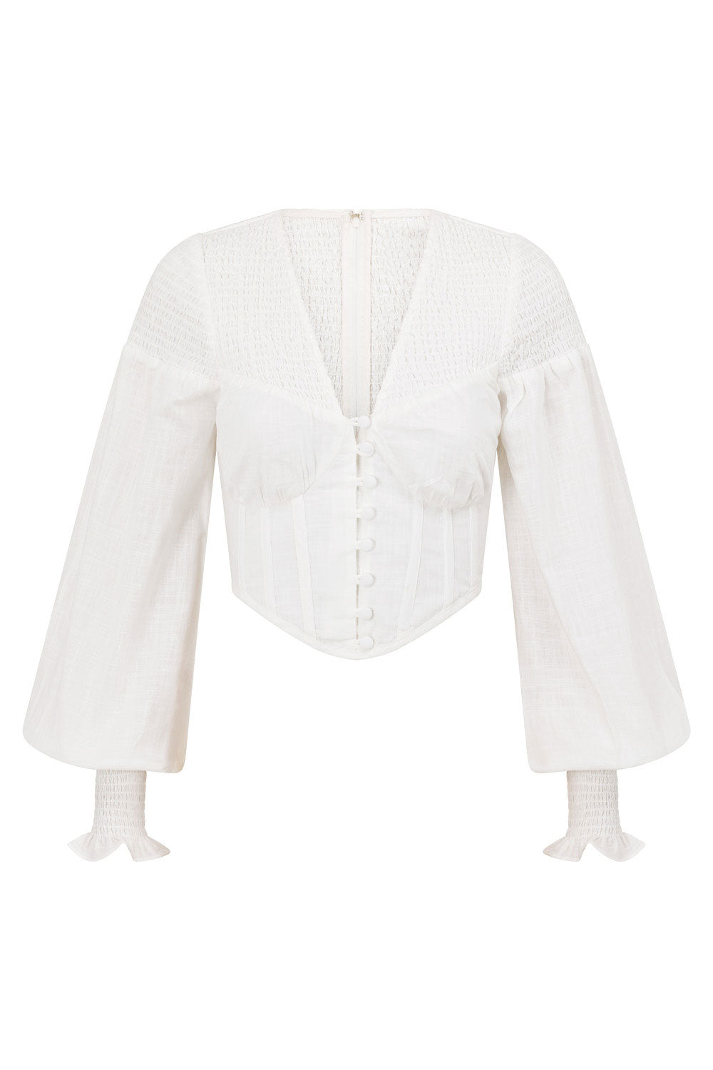 Silky Seville Shirred Top - Unique Sample with Minor Flaw