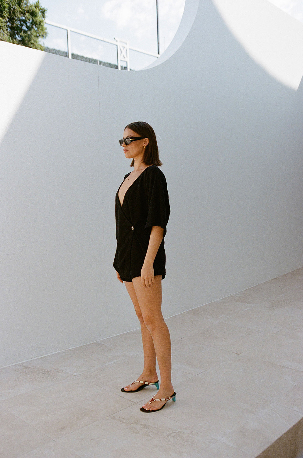 Black Lightweight Knitted High-Waisted Wyatt Shorts - A Chic Must-Have