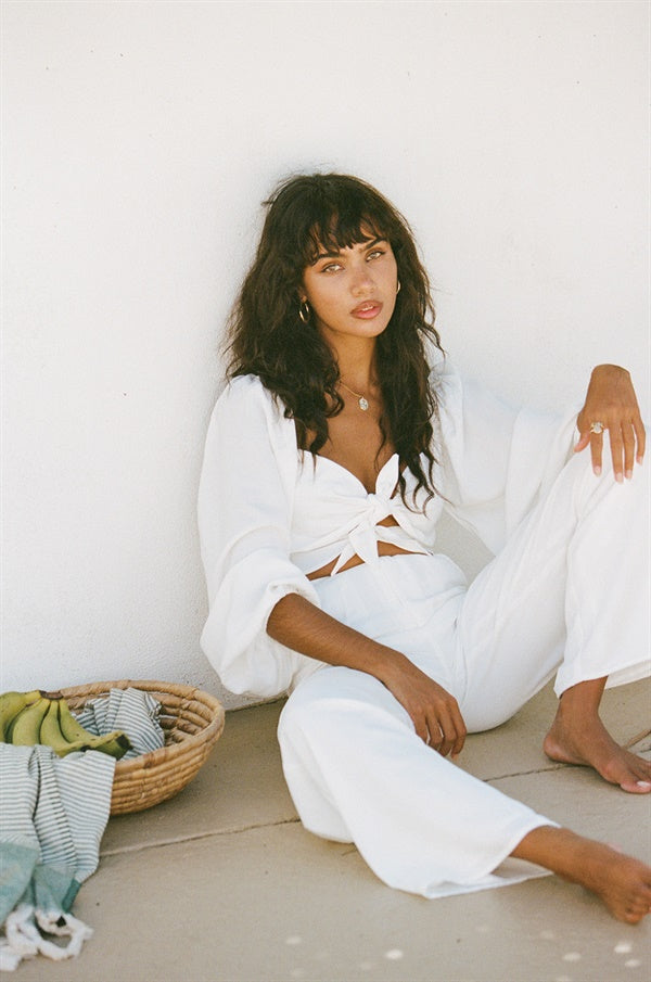 Stylish Women's Resort White Roza Pants