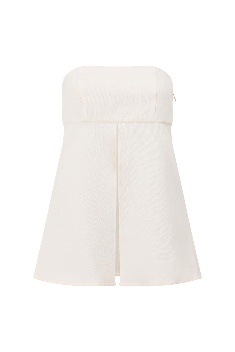 Stylish Cream Aila Strapless Suiting Top for Women