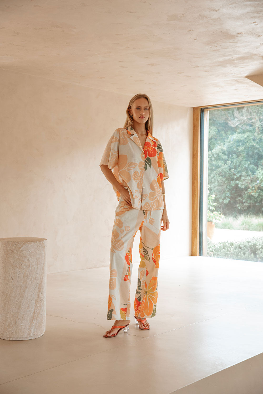 Stylish Women's Chey Top Featuring Exclusive Petal Scarf Print
