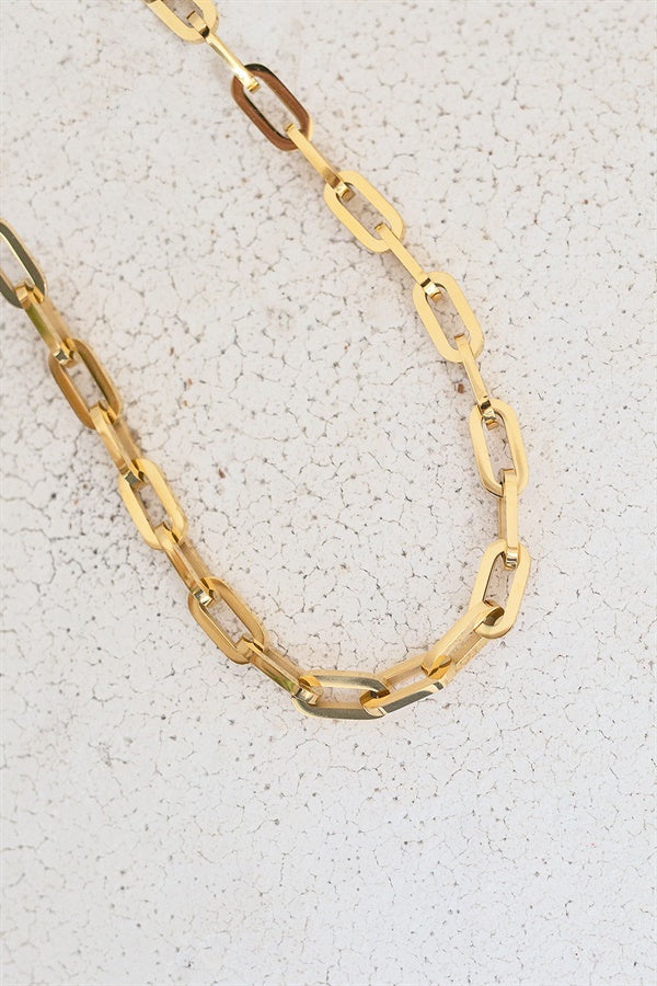 Stylish Gold-Toned Apollo Link Necklace for Trendy Look