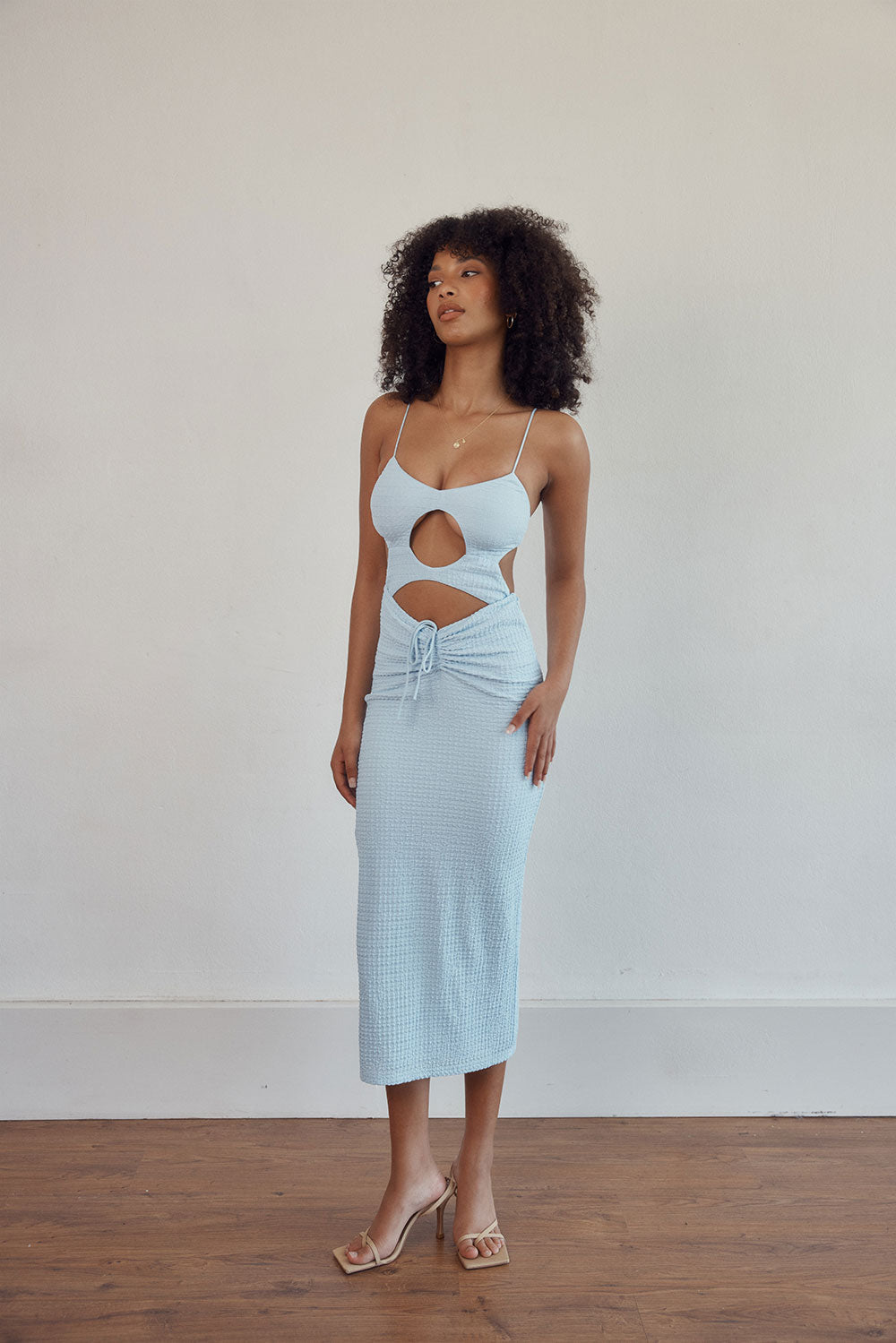 Unique Sutton Midi Dress Sample with a Faint Yellow Mark