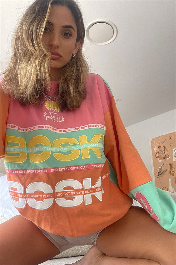 Stylish Nakia Women's Orange Oversized Sweater