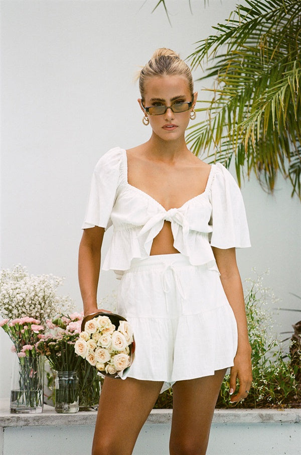 Sample Women's Allura White Shorts - Exclusive One - Off Piece