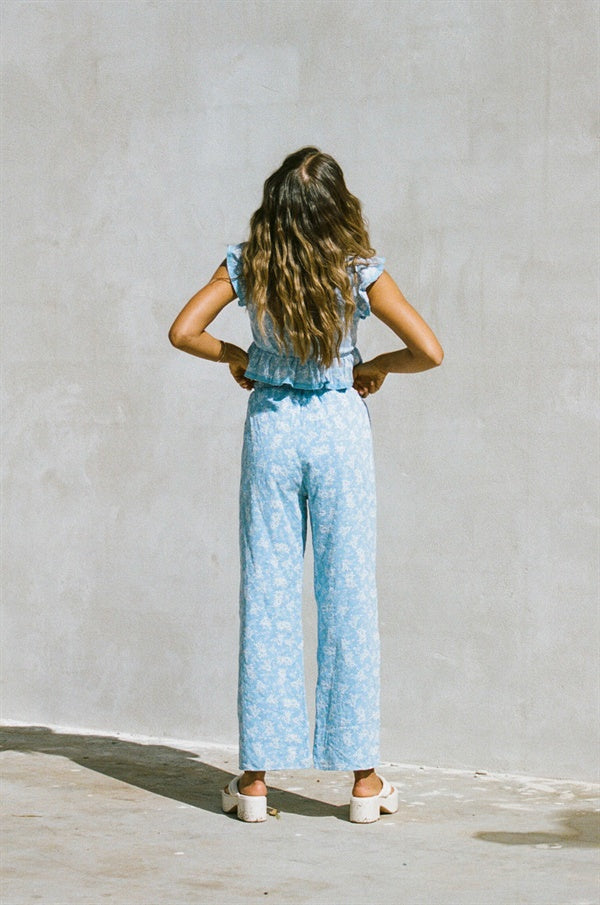 Sample Women's Renata Resort Style Pants in Azure Color