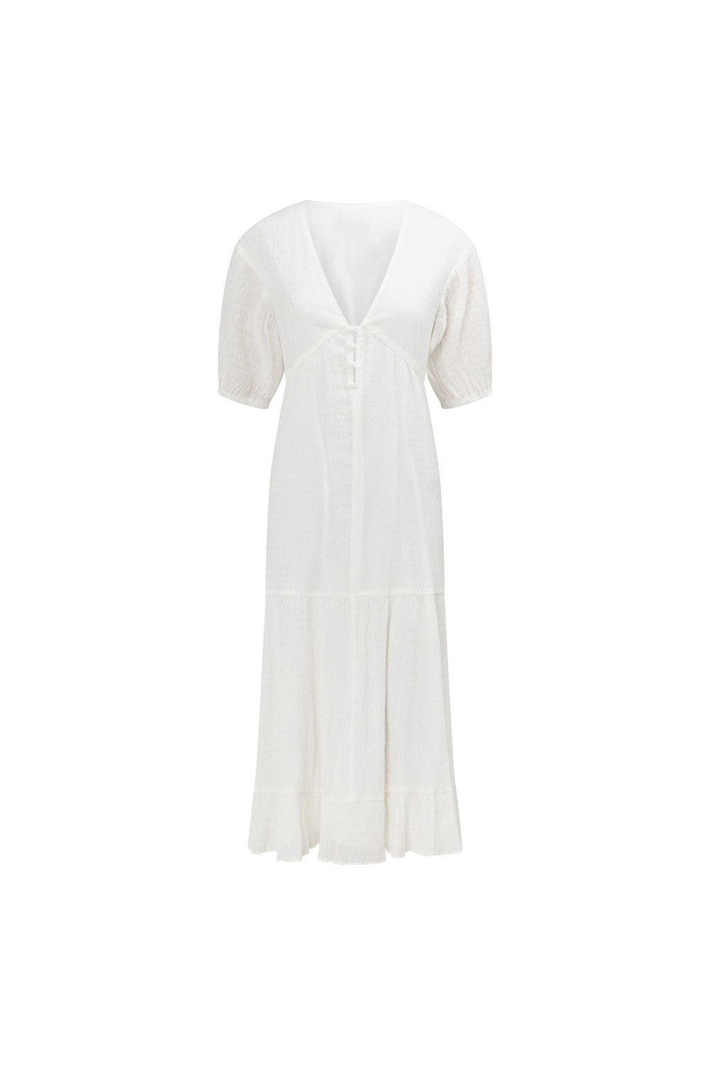 Exclusive White Vittoria Maxi Dress - Sample with a Unique Touch
