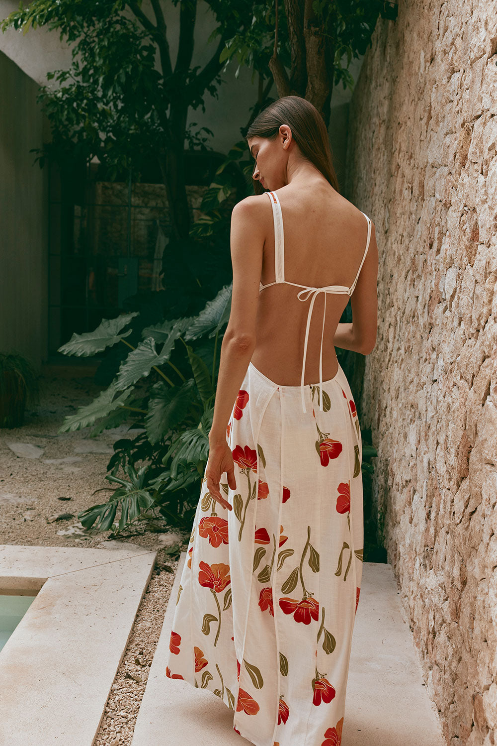 Exclusive Sabo Eliska Maxi Dress with Stunning Poppy Print