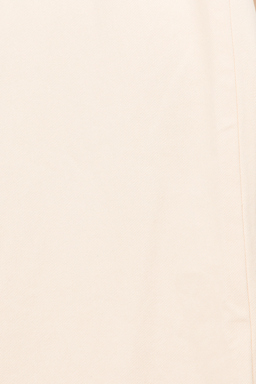Stylish Cream-Colored Natural Cotton Denim Merissa Pants for Your Wardrobe