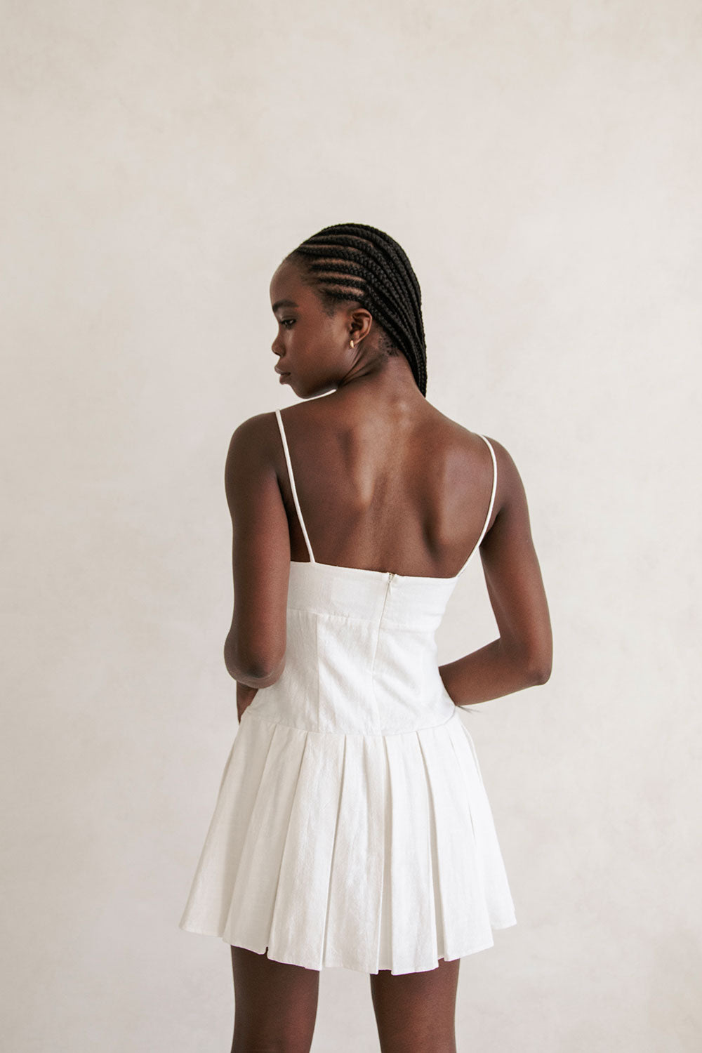 Exquisite White Angelica Women's Dress - A Unique Sample Piece