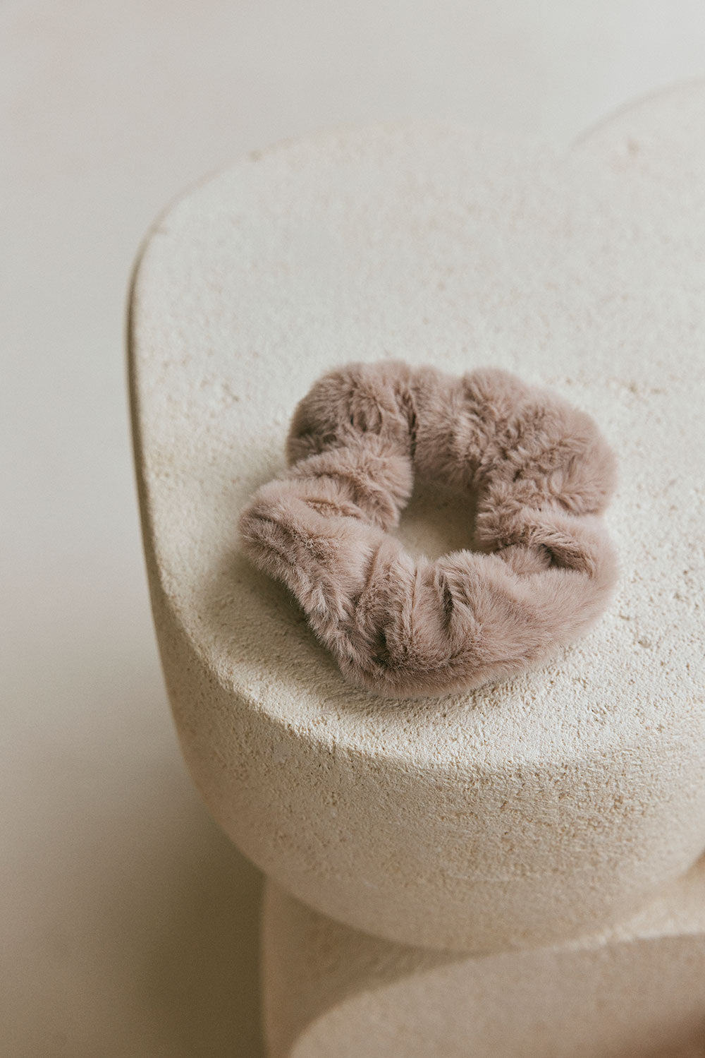 Cher-style Soft and Fluffy Elastic Hair Scrunchie for High Ponytail