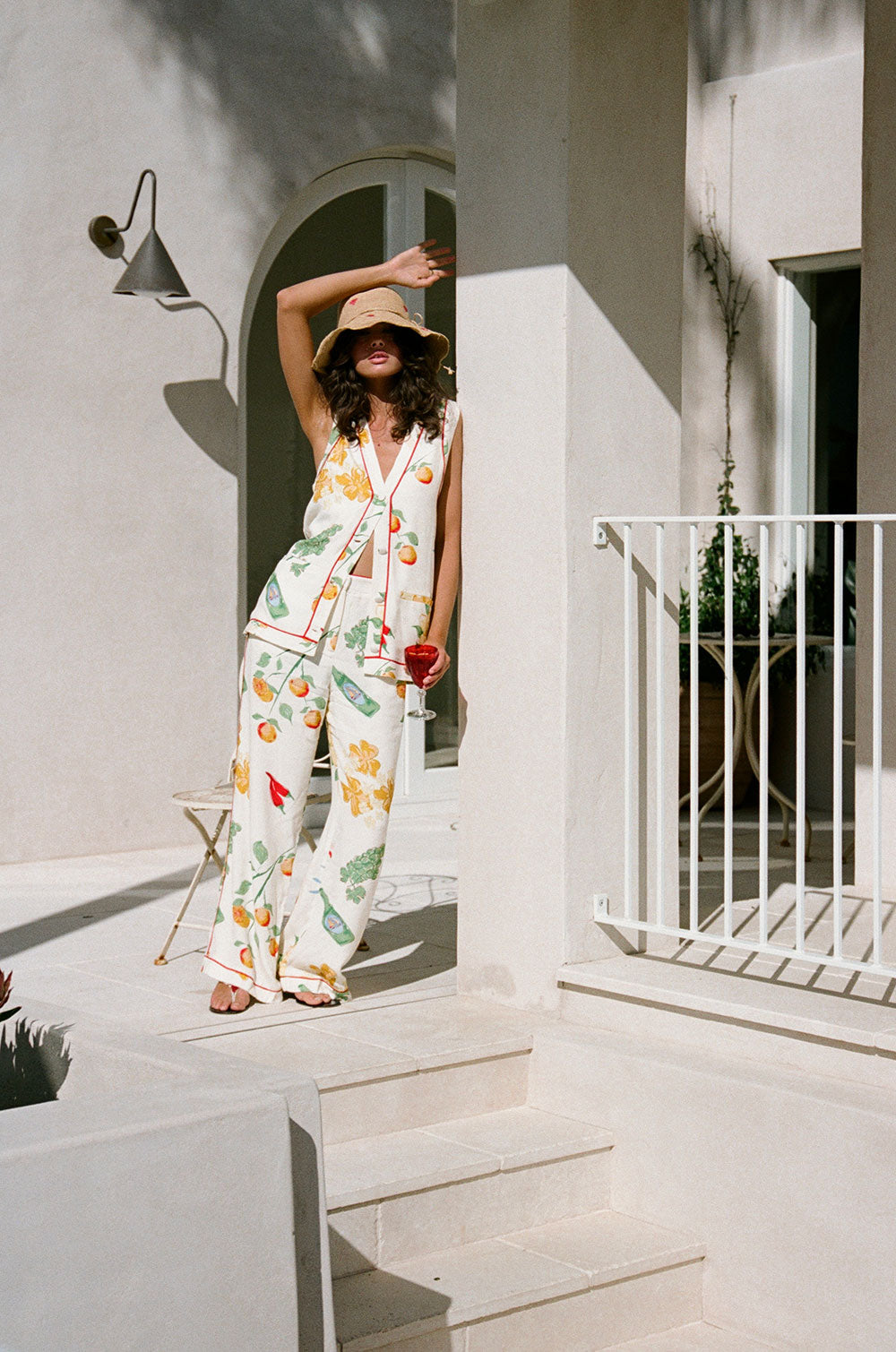 Sabo's Exclusively Designed Izabelle Women's Fashion Top with Aesta Print