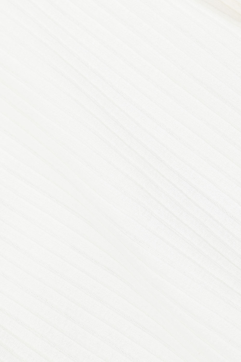 Soft White Rib Strapless Catania Longline Flared Hem Top