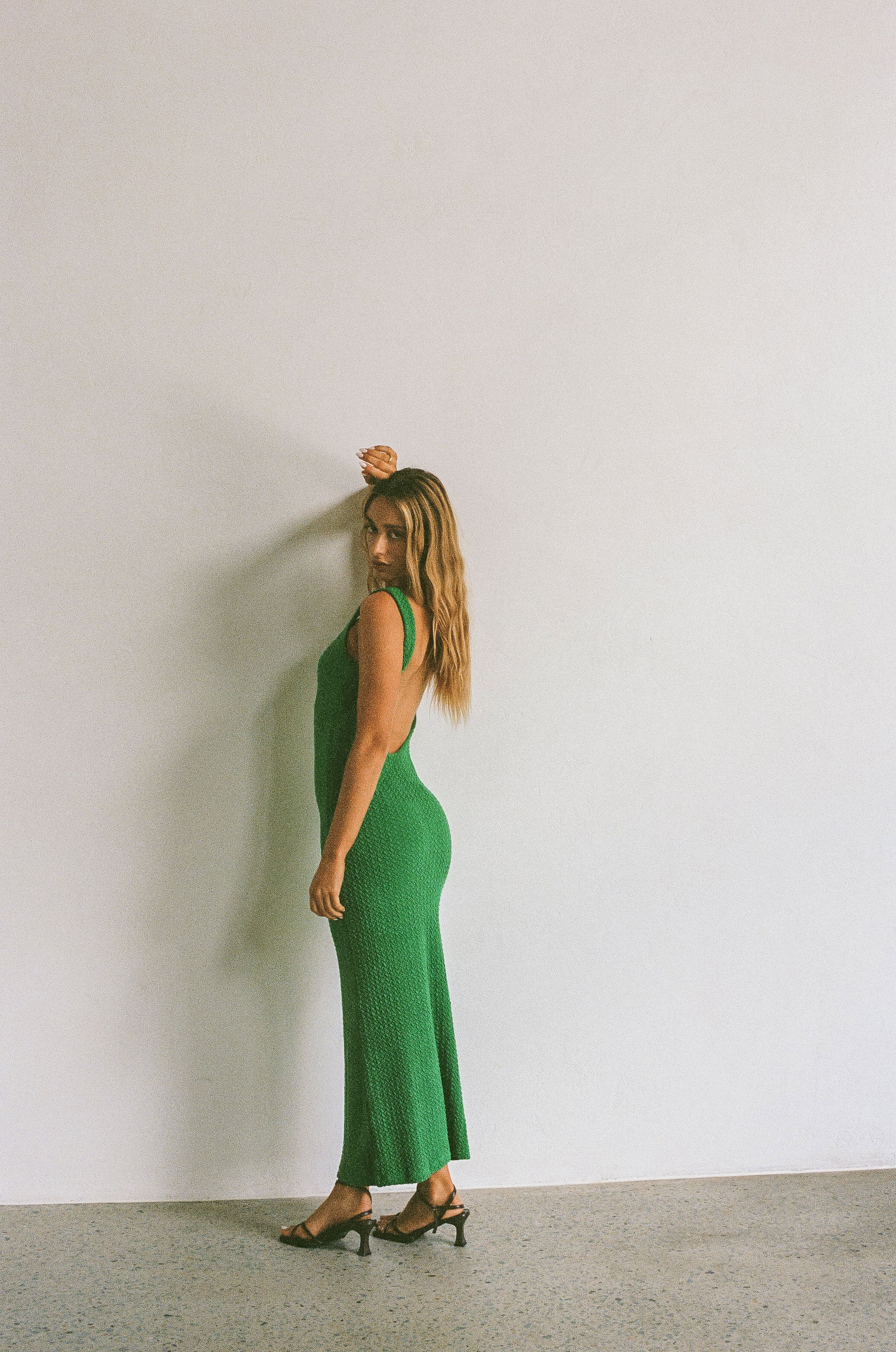 Unique Sabo Skirt Dina Dress Sample with Bust Marks