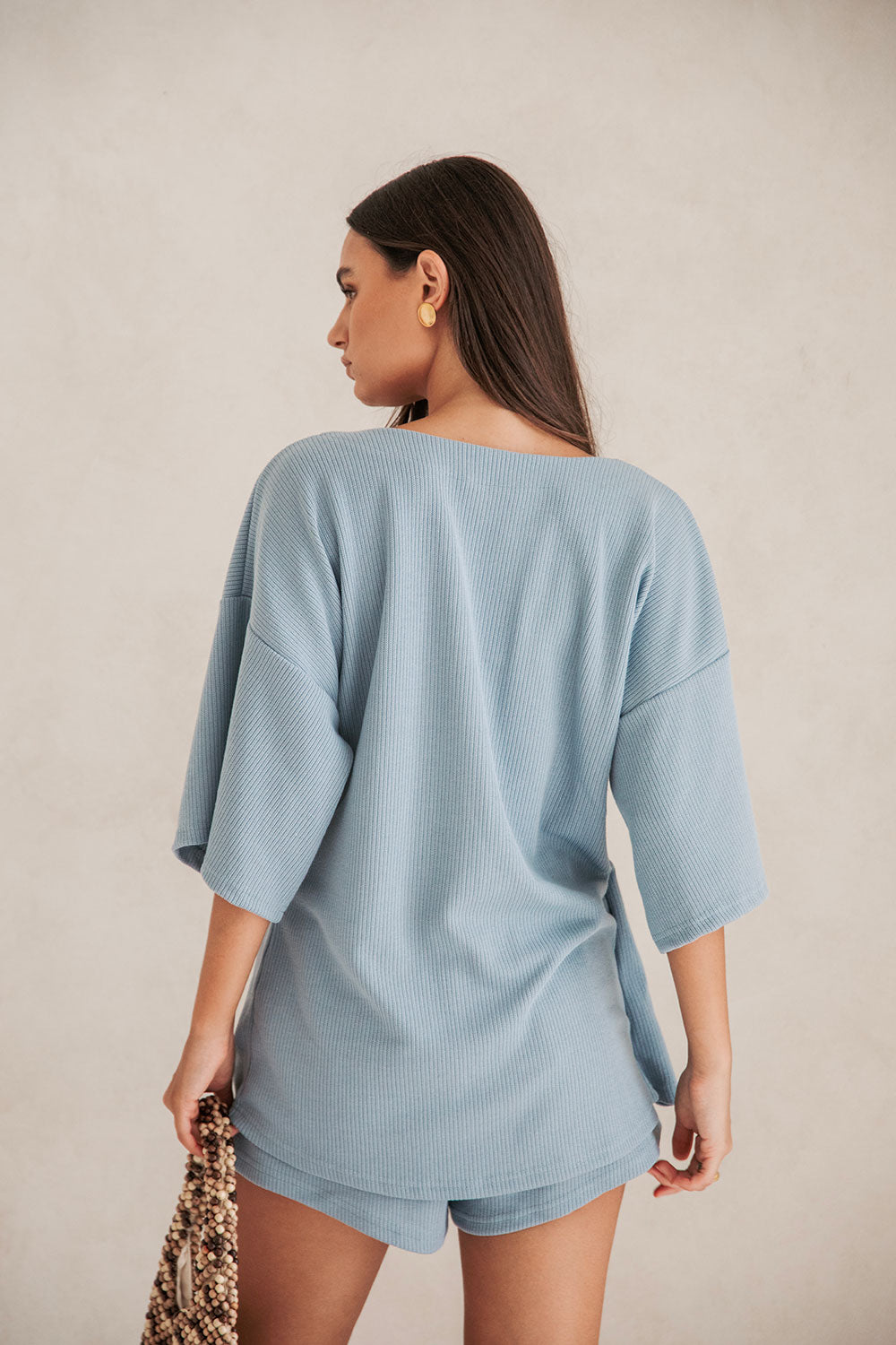 Blue Wyatt Women's Fashion Top - Exclusive Sample Piece