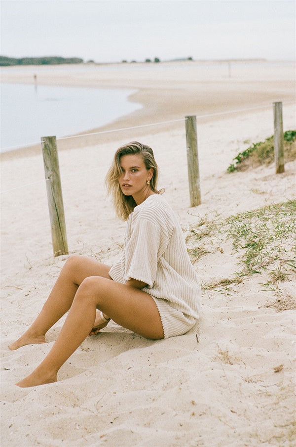 Sabo's Exclusively Designed Wanderer Tan Corduroy T-Shirt