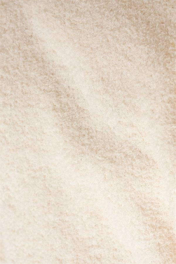 Sabo's Exclusive Cream Sherpa Cropped Knit Tank - Dita Style