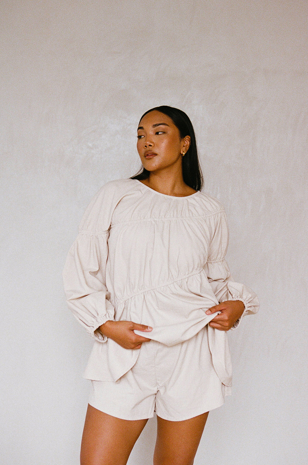 Sample Akel Tan Colored Women's Top