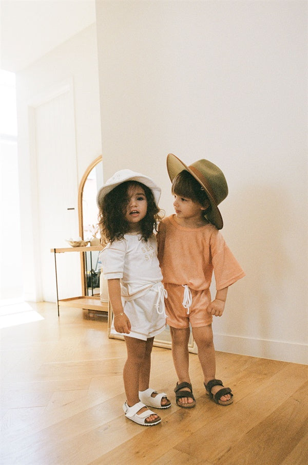 Eda Mini Kids' Clothing Set in Tan Color