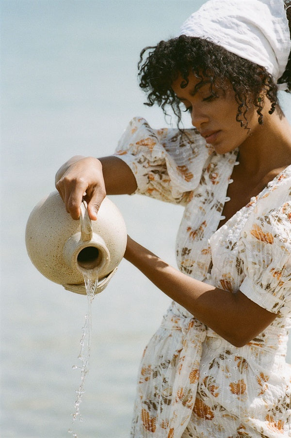 Exquisitely Embroidered Kori Dress - A One - of - a - Kind Sample