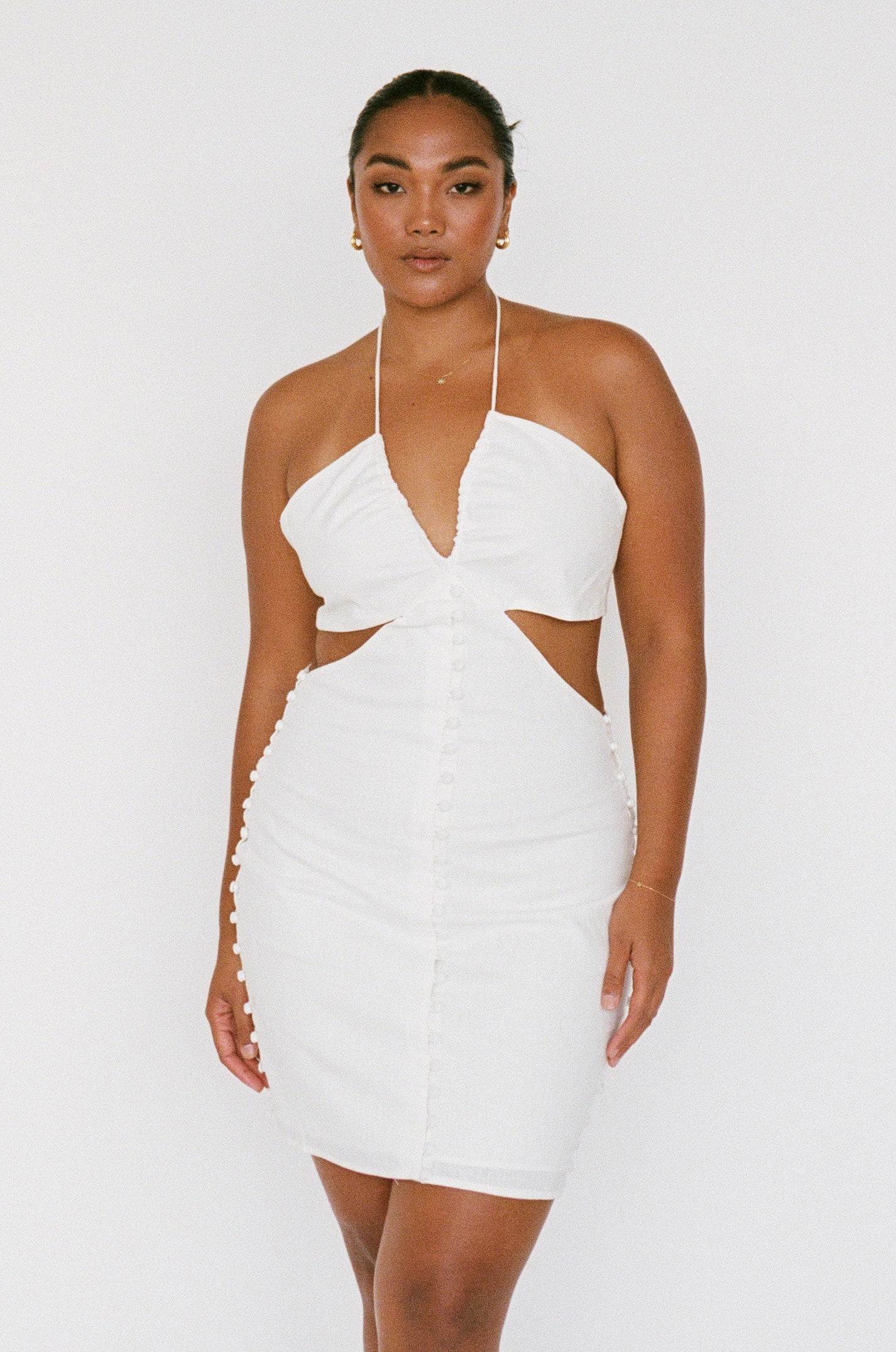 Unique Backless Deluca Dress with a Faint Flaw