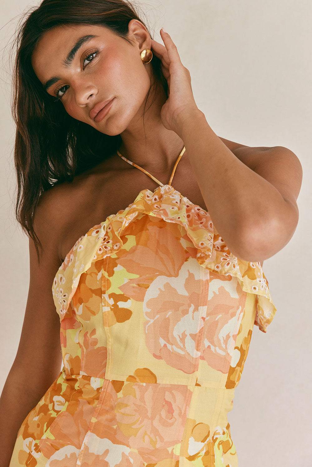 Sabo Exclusive Alexa Women's Dress with Breeze Floral Print