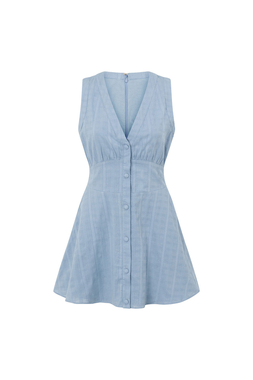 Elegant Light - Blue Shaelagh Dress with Unique Design
