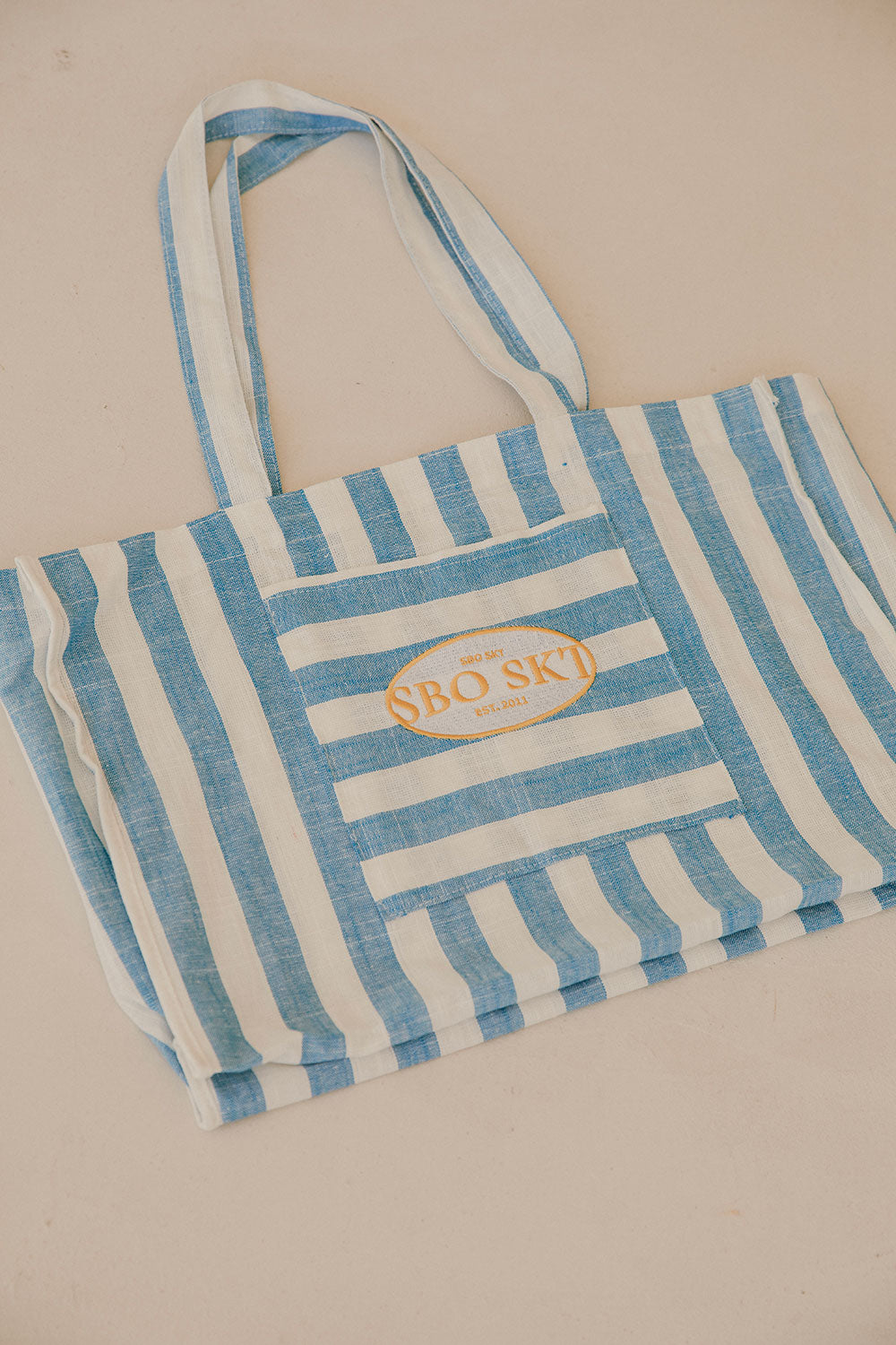 Milos Inspired Travel-Friendly Cotton Beach Tote Bag