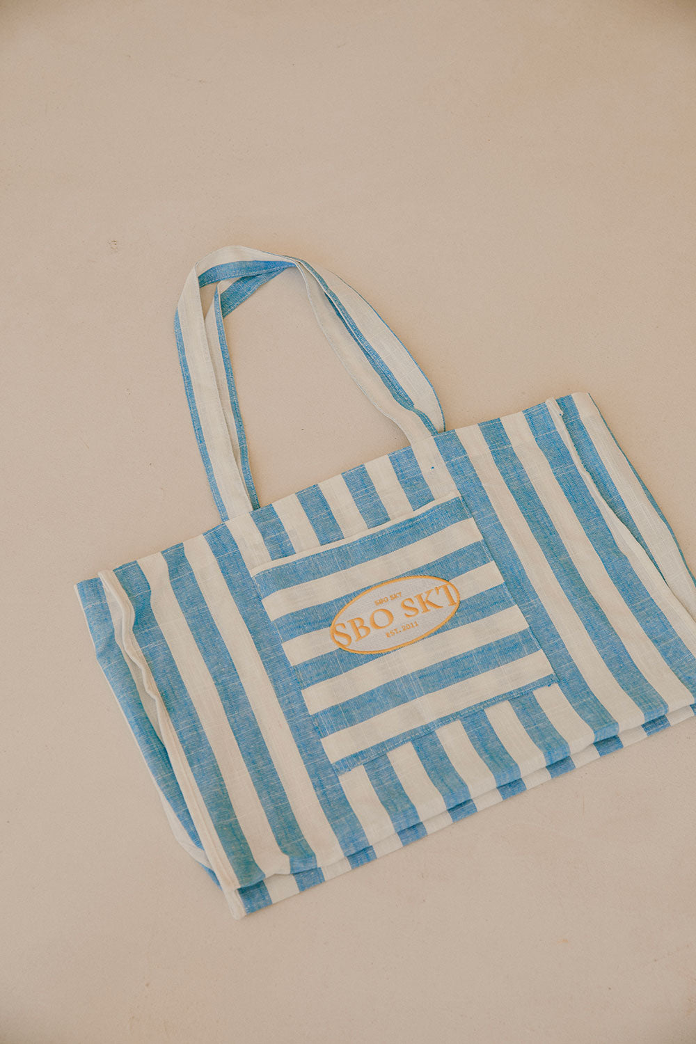 Milos Inspired Travel-Friendly Cotton Beach Tote Bag
