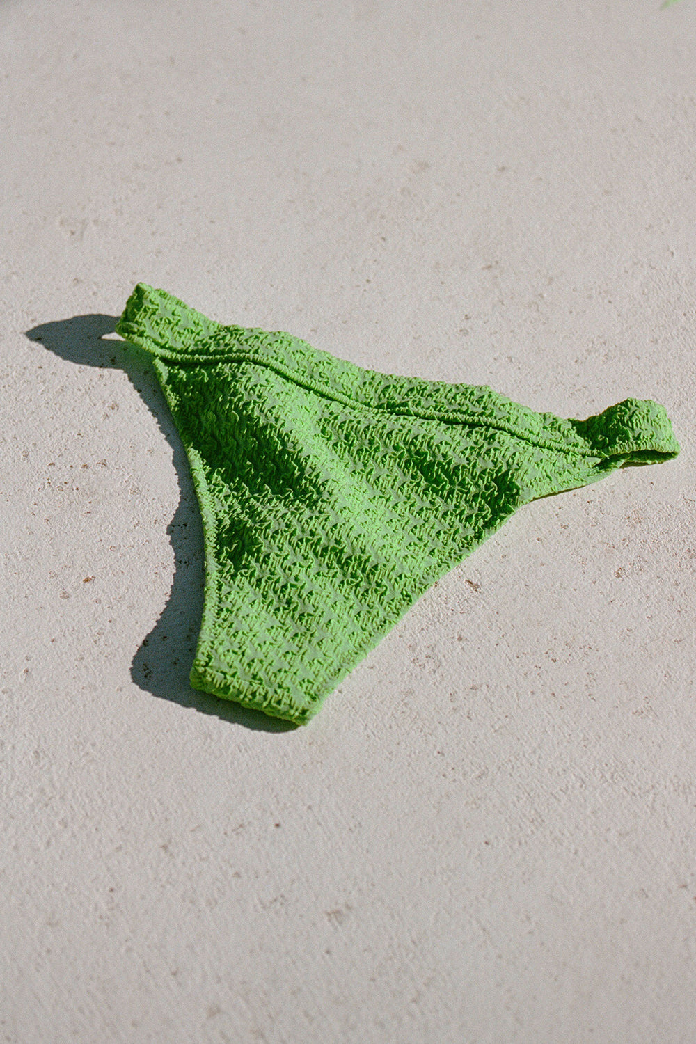 High - quality Green Joni Square Jacquard Seaside Swim Bottoms