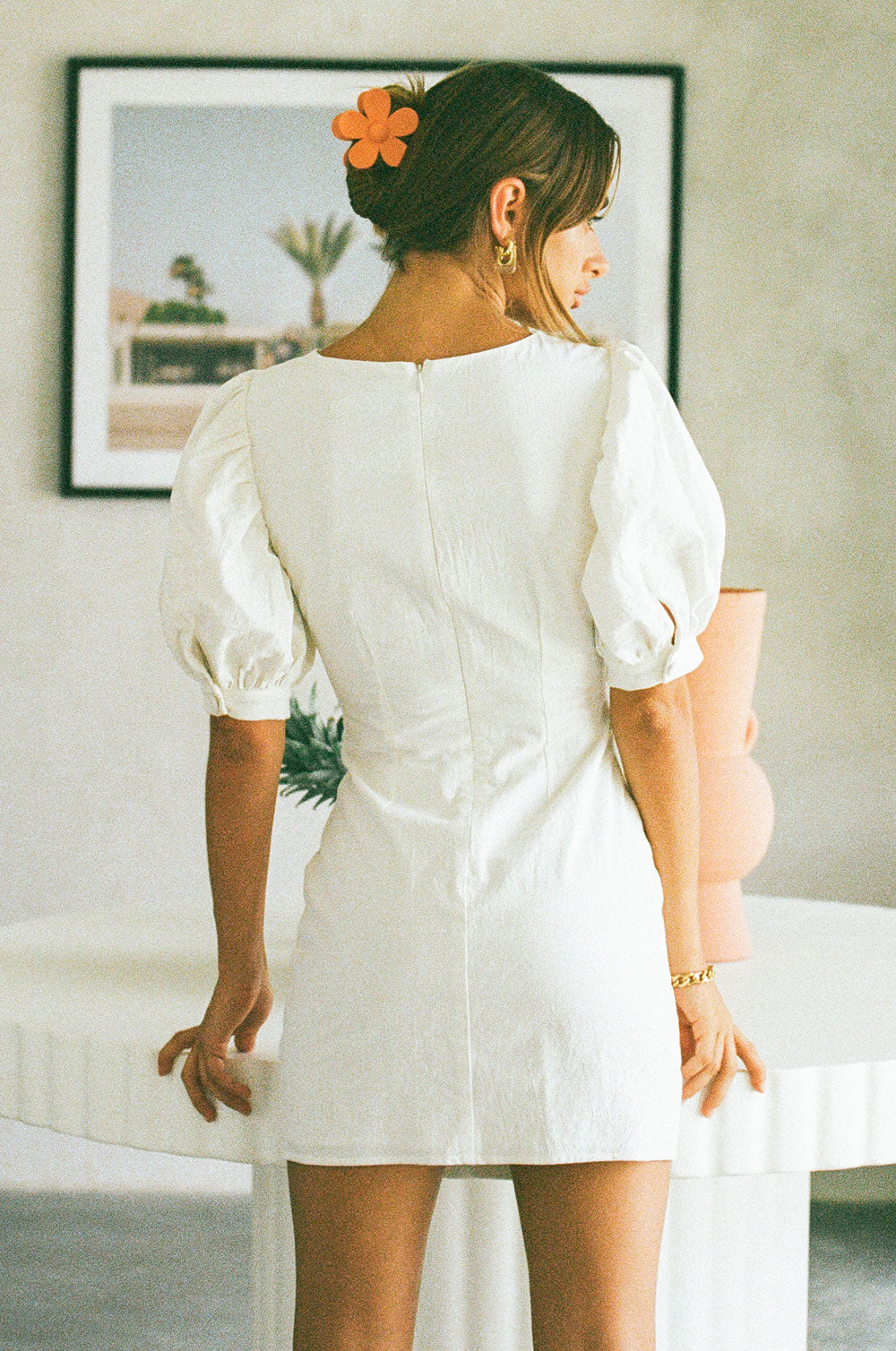 Exclusive White Alma Sample Dress - A Unique Fashion Piece