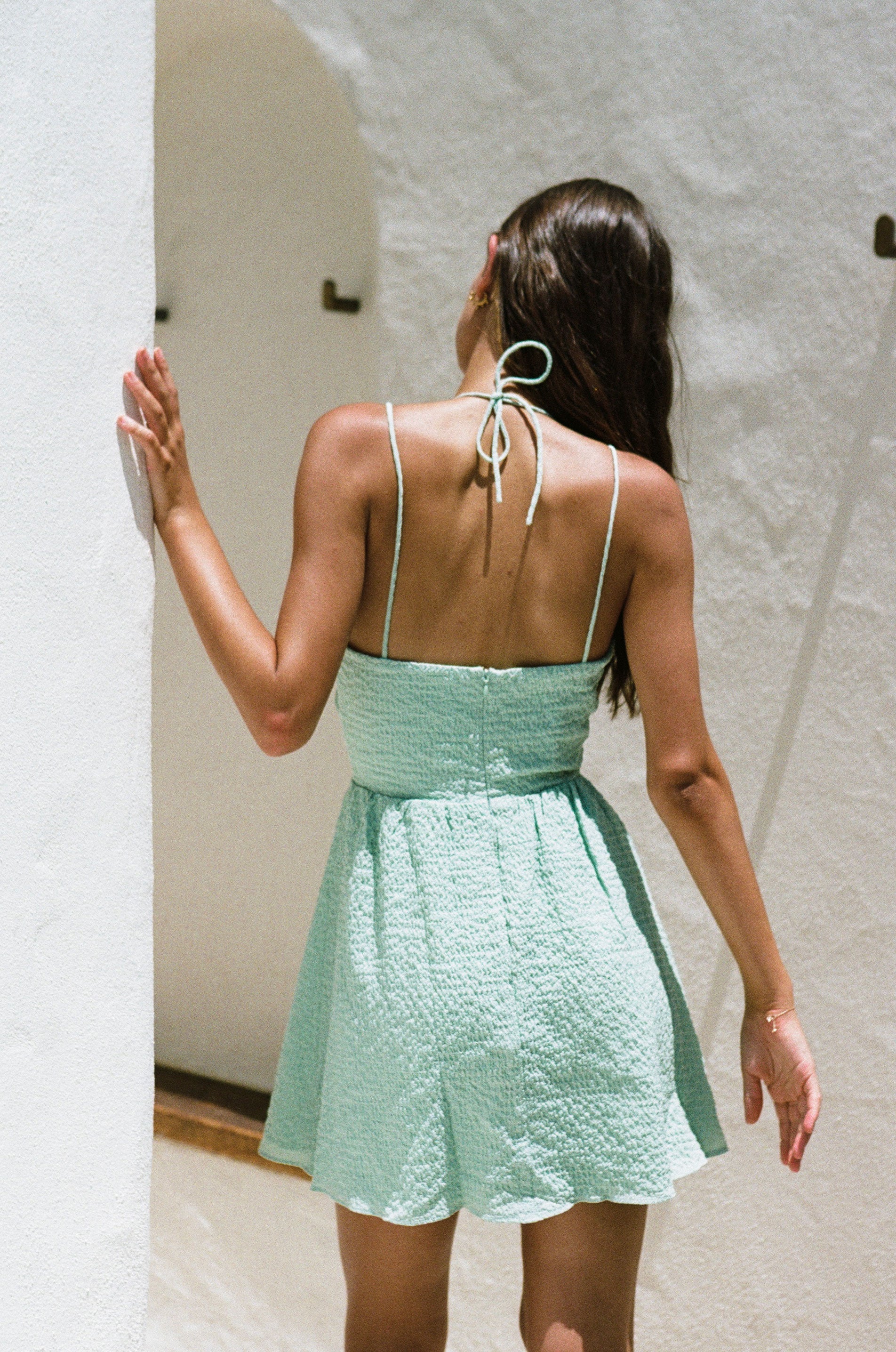 Unique Silky Odin Halter Sample Dress for Fashion Lovers